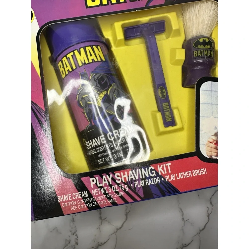 Batman Play Shaving Kit Kid Care Vintage Rare‎ 1991 New In Box